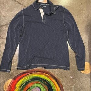 Johnston & Murphy Dark Blue Polo Shirt